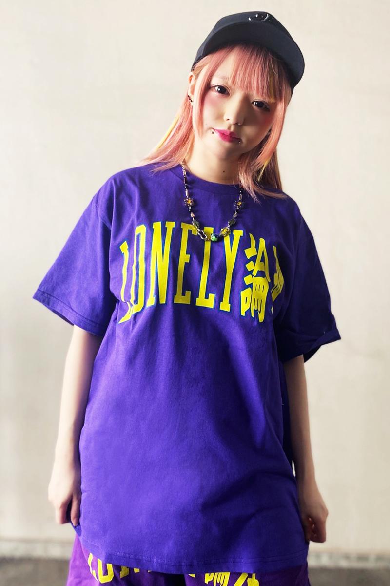 LONELY論理 LONELY UNIV TEE purple
