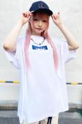 LONELY論理 BLUE EYEZ TEE white