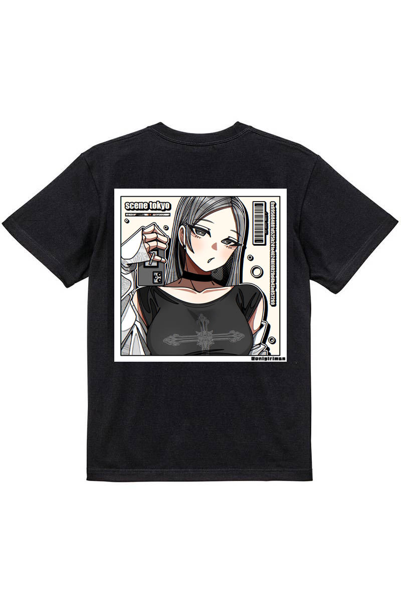 SCENE TOKYO (シーントウキョウ) cross girl Tee - Black