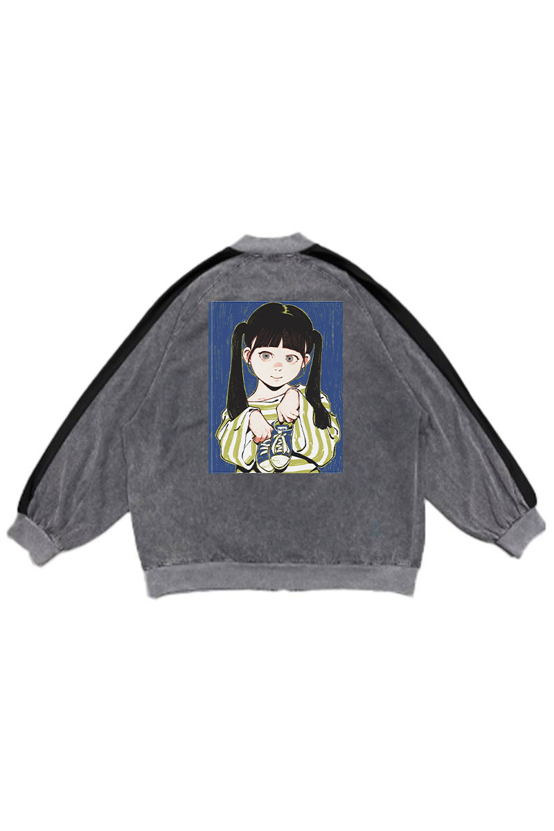 【お問い合わせ商品】over print POP ART pigment cotton jacket Ver:25 GLOW IN THE DARK