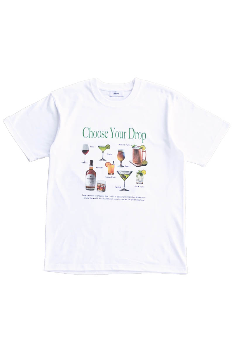 One Drop(ワン・ドロップ) Choose Your Drop Tshirt - White
