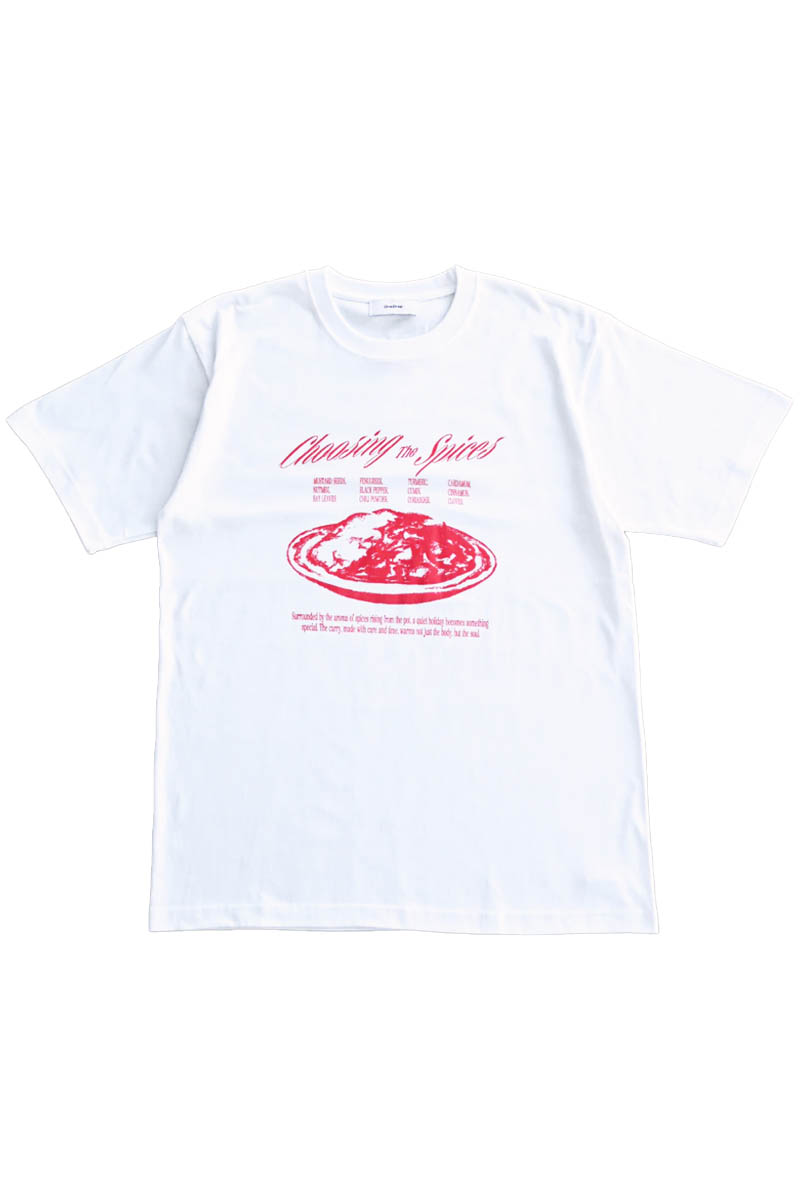 One Drop(ワン・ドロップ) Choosing the Spices Tshirt - White