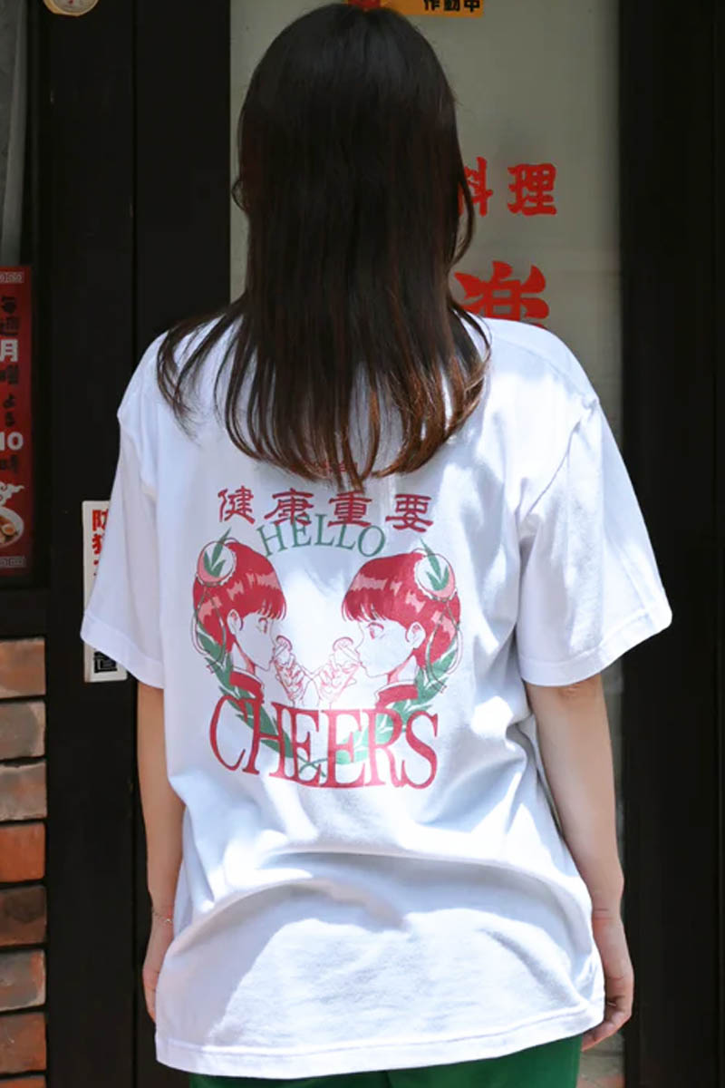 One Drop(ワン・ドロップ) chao! 健康重要Tshirt - White