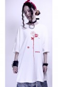 【予約商品】 KAVANE Clothing "Drop"OVERSIZE CUTSEW - White
