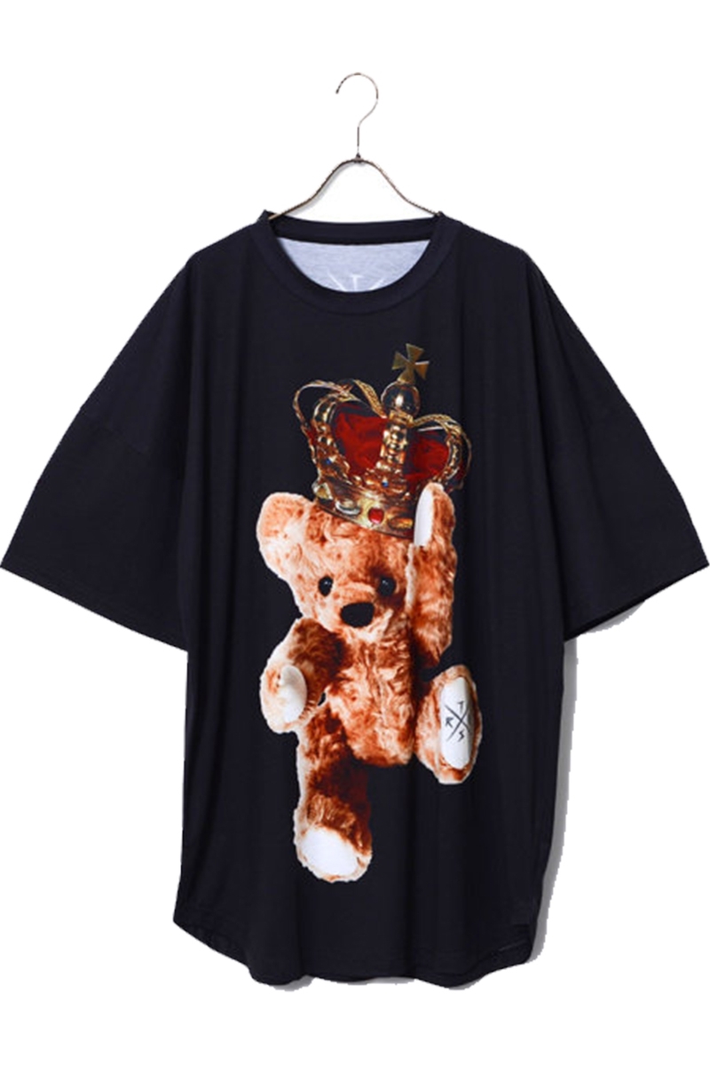 TRAVAS TOKYO クラウンベア ビッグTシャツ 熊 王冠 クマ