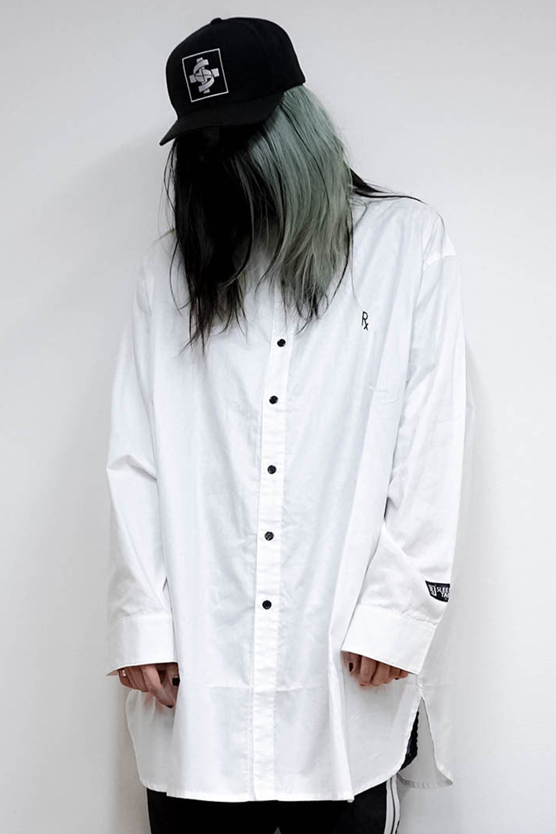 SLEEPING TABLET(スリーピング・タブレット) RECIPE [ BAND COLLAR SHIRTS ] WHITE