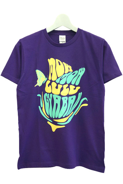 モーモールルギャバン 復活ツアーTシャツ ロゴ ブルー