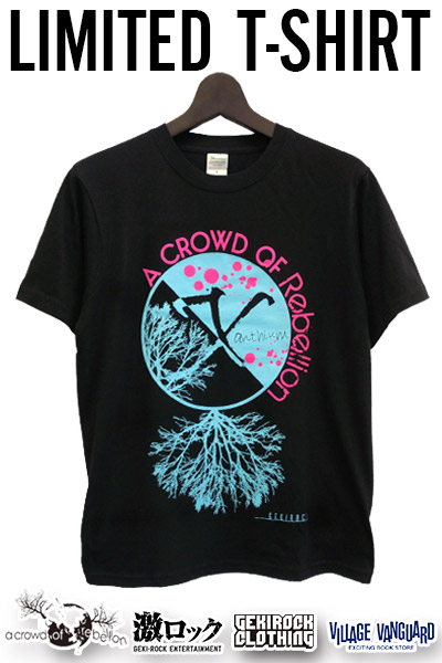 【限定アイテム】a crowd of rebellion 激クロ&VV限定Tシャツ BLUExPINK