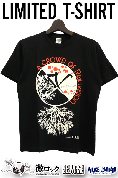 【限定アイテム】a crowd of rebellion ゲキクロ&VV 限定Tシャツ WHITExRED