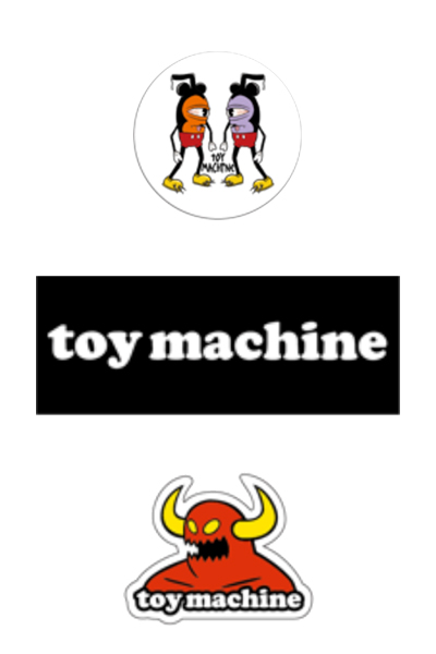 TOY MACHINE TMJ18STK4 Sticker assort set (3pak)