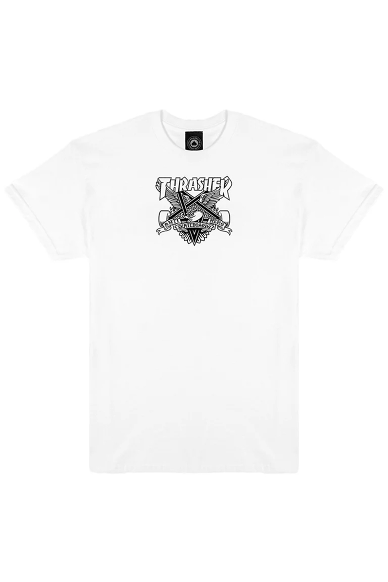 ANTIHERO×THRASHER EAGLEGRAM T-SHIRT WHTE