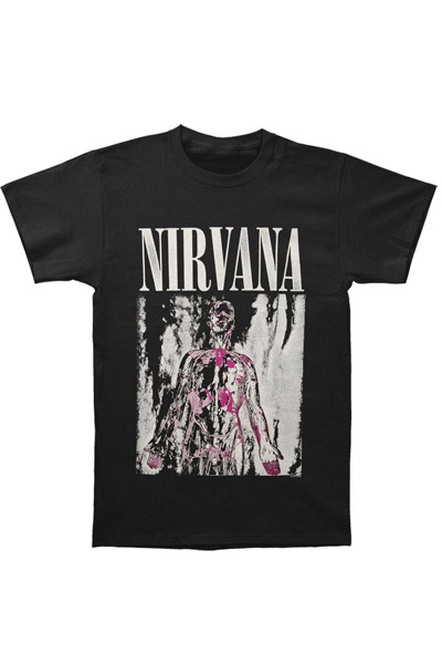 NIRVANA Pink & Grey Sliver T-Shirt