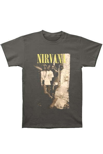 NIRVANA Brick Wall Alley Photo T-Shirt