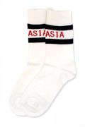 acOlaSia LOGO Socks White×Black