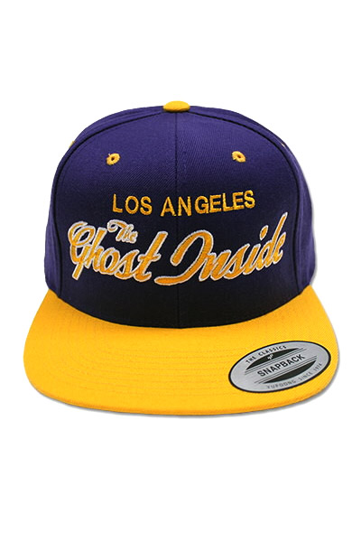 THE GHOST INSIDE Los Angeles Purple/Gold Flat Brim