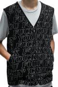 RIPNDIP (リップンディップ) Fuckin Fuck Quilted Vest BLACK