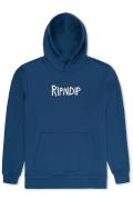 RIPNDIP (リップンディップ) Rubber Logo Hoodie PACIFIC BLUE