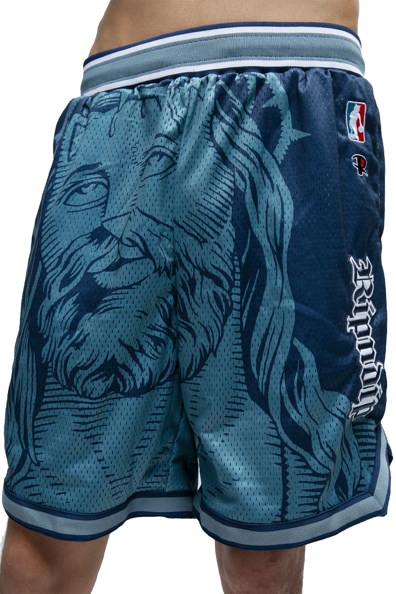 RIPNDIP (リップンディップ) Lord Savior Nerm Basketball Shorts NAVY