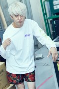 【ゲキクロ限定】KEYTALK × ゲキクロ スペシャル・コラボ LS Tシャツ 2018 WHITE / PURPLE