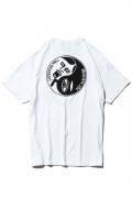 TOY MACHINE×PUNK DRUNKERS AITSU AND SECT YING YANG SS TEE - WHITE
