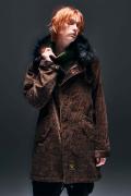 【予約商品】glamb (グラム) Corduroy Mods Coat Paisley brown