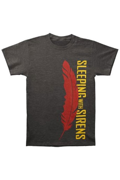 SLEEPING WITH SIRENS Feather Charcoal Grey T-Shirt