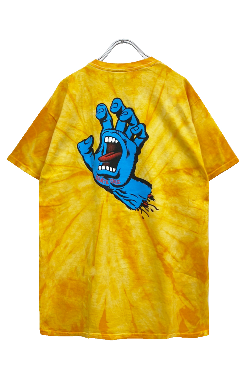 SANTA CRUZ SCREAMING HAND S/S TEE GOLD