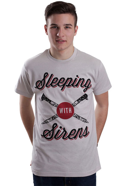 SLEEPING WITH SIRENS Tough As Nails Silver T-Shirt