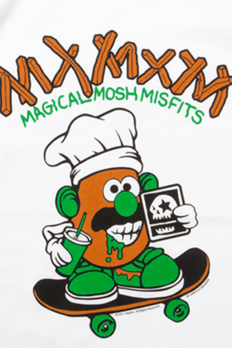 ロックファッション バンドグッズのgekirock Clothing Magical Mosh Misfits Mr ポテトヘッド X Mxmxm 100 Potatoboarder Tee Green