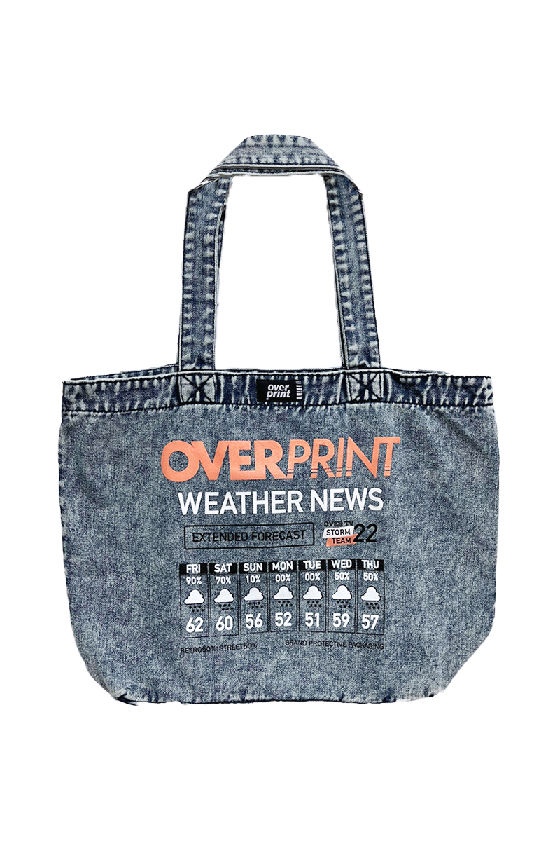 over print (オーバープリント) WEATHER Tote bag