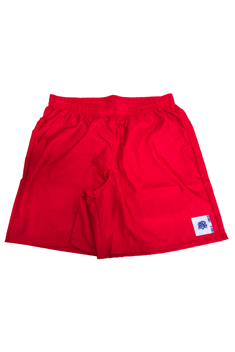 over print (オーバープリント) Nylon Surf Shorts RED