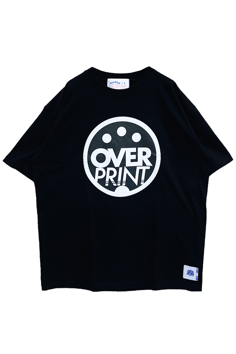over print (オーバープリント) MIDI Tee BLACK