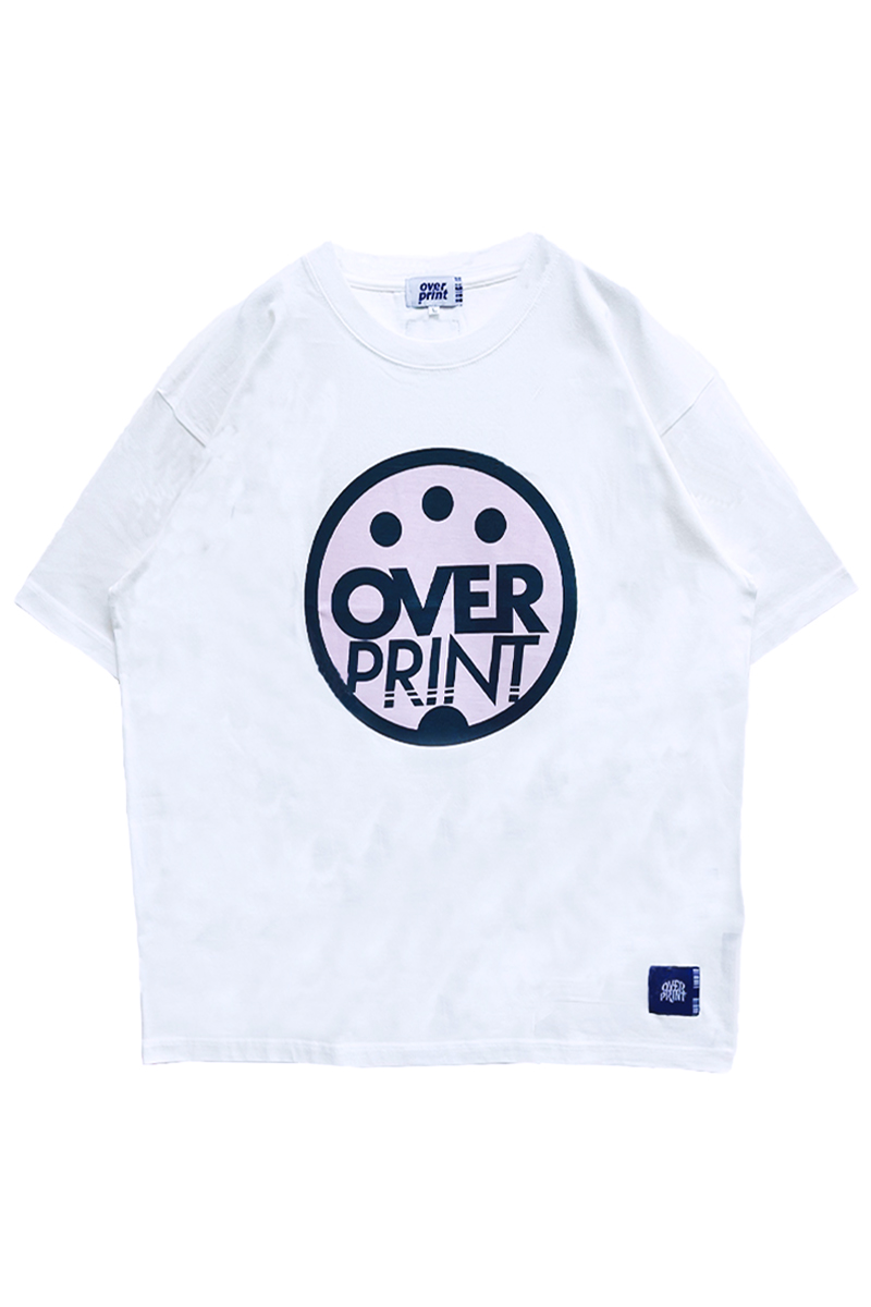 over print (オーバープリント) MIDI Tee WHITE