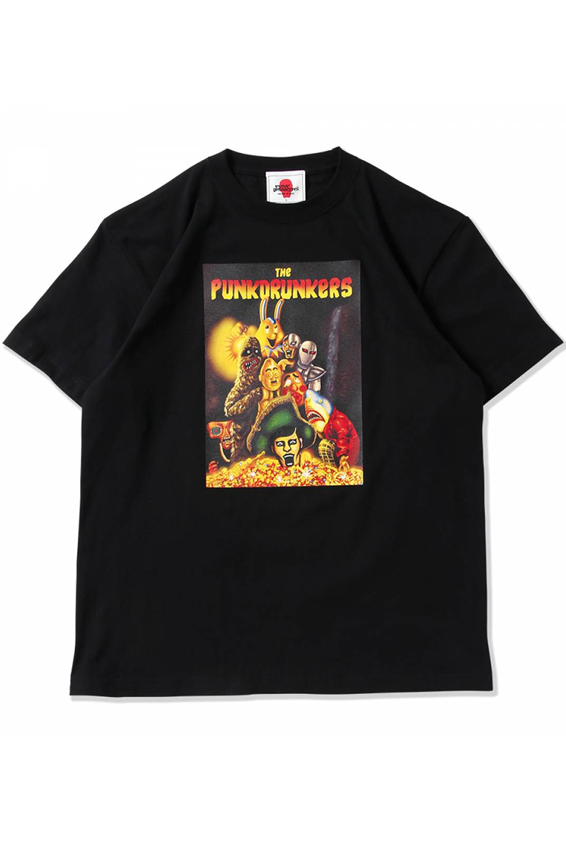 PUNK DRUNKERS（パンクドランカーズ）PDS冒険TEE - BLACK