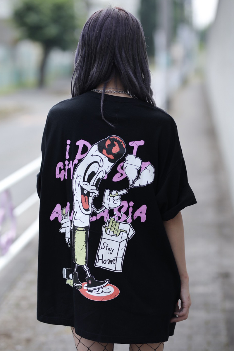 acOlaSia “KILL NOTICE” big tee Black