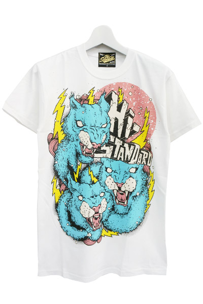 Hi-STANDARD 3WOLVES TEE WHITE