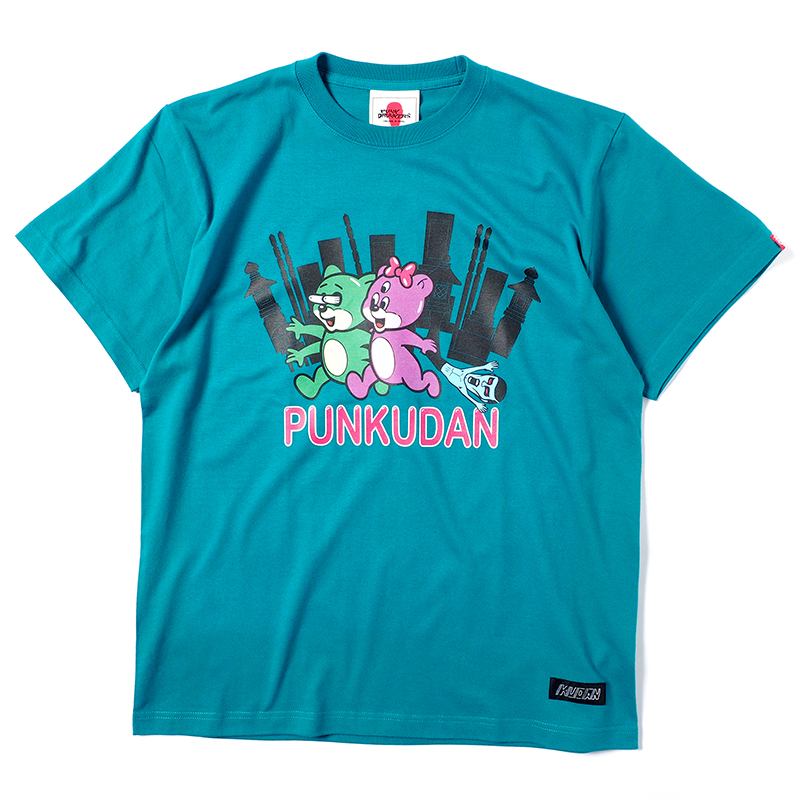 PUNK DRUNKERS [PDSxKUDAN]PUNKUDAN式 ベアTEE GREEN