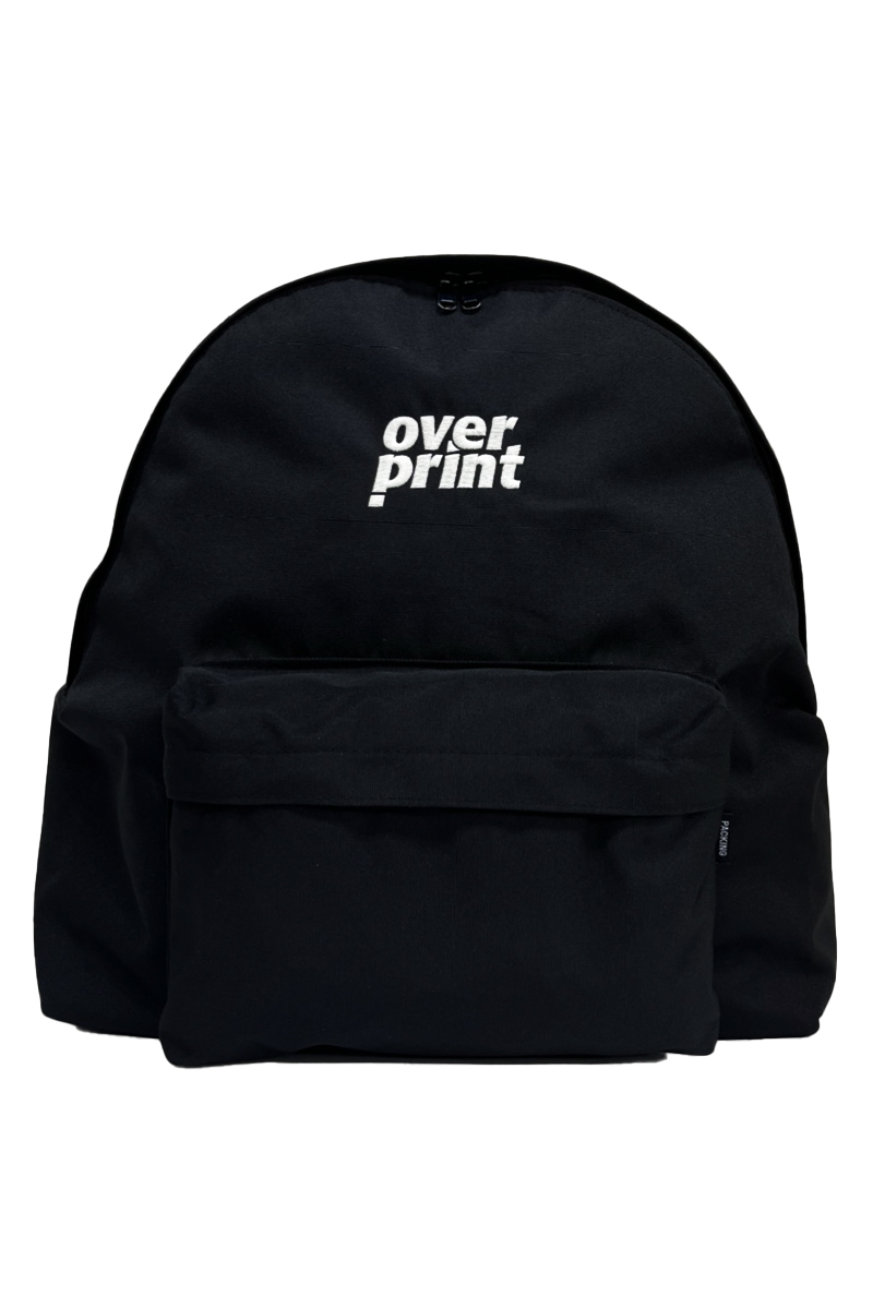 over print (オーバープリント) BACK PACK *PACKING (black)