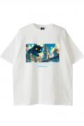 NOTBADCAT (ノットバッドキャット) 人間は猫の下僕 Tee WHITE