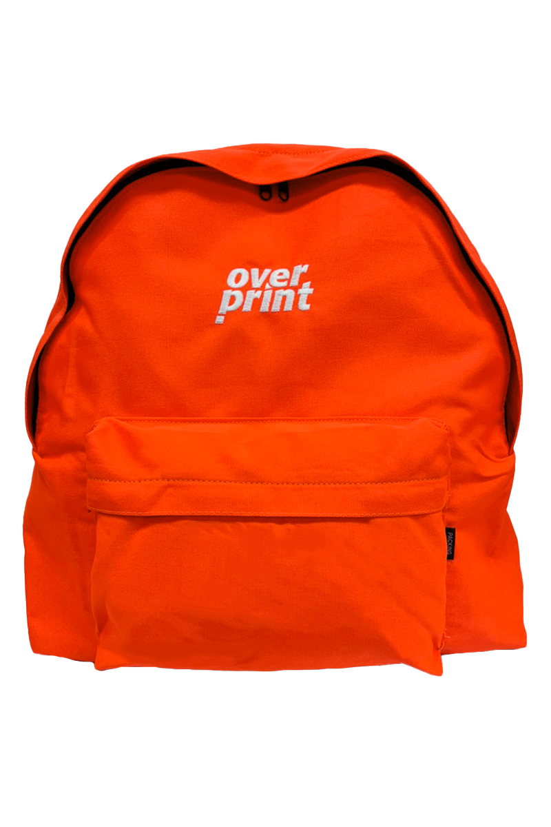 over print (オーバープリント) BACK PACK *PACKING (orange)