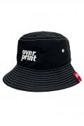 over print (オーバープリント) white stich HAT (black)