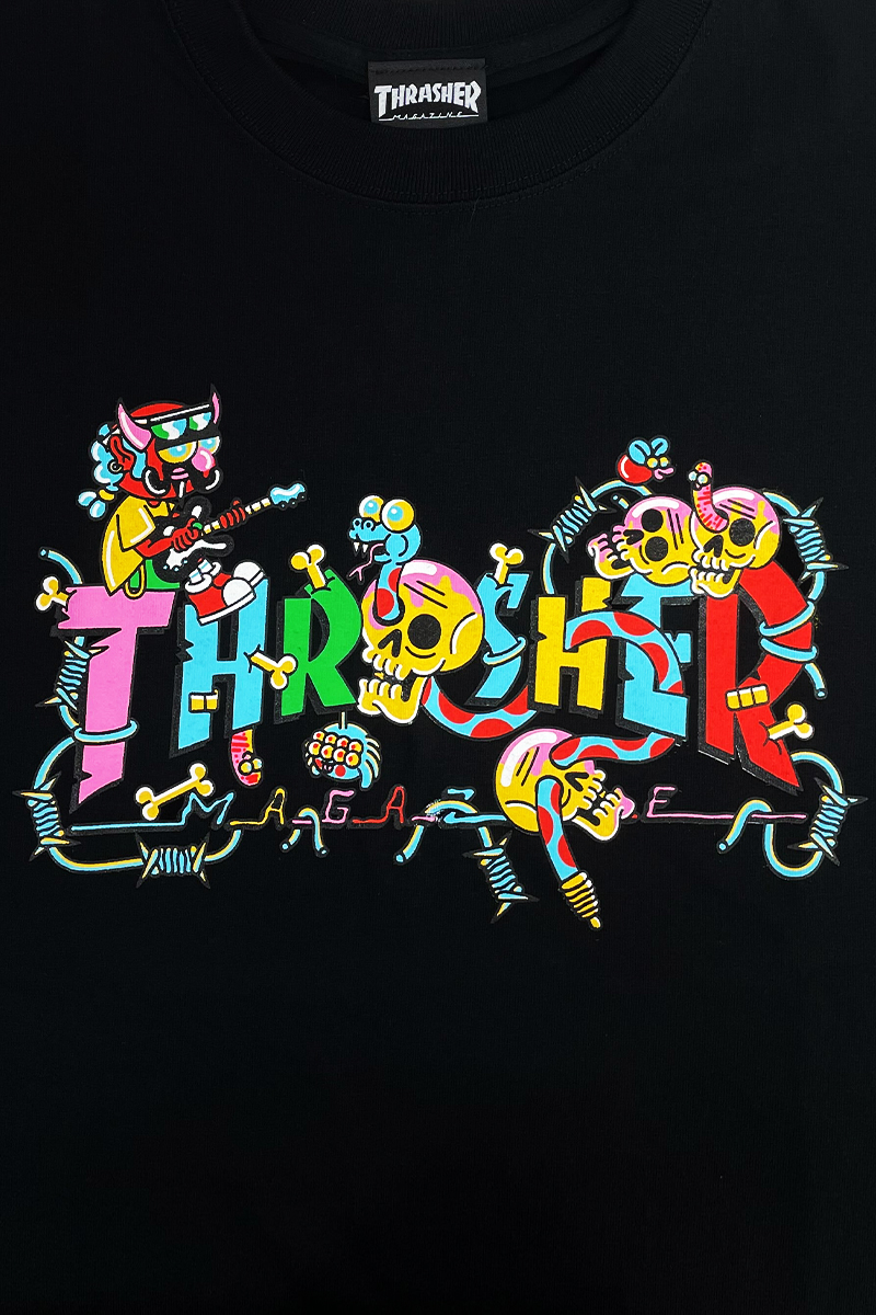 廃盤 希少 US企画 THRASHER SKATE ROCK Tシャツ