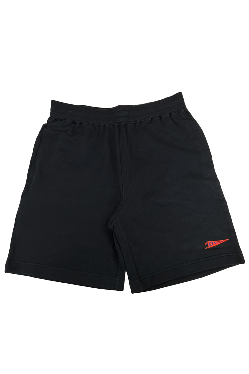over print(オーバープリント) back pile shorts (black)