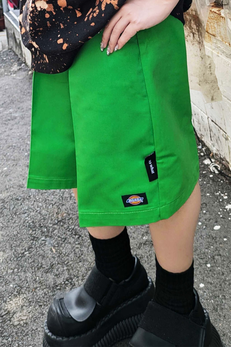 Dickies×over print (オーバープリント) Dickies Half Pants GREEN