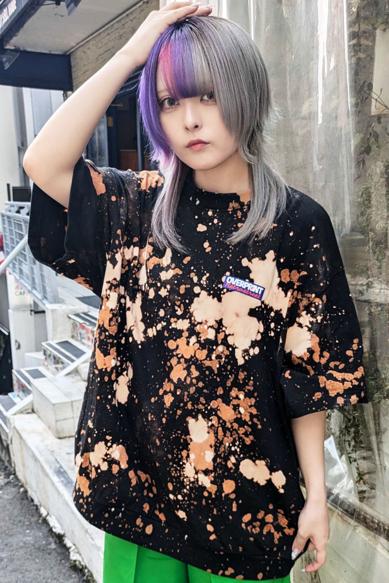 over print (オーバープリント) BLEACH BOX LOGO PT Tee BLACK