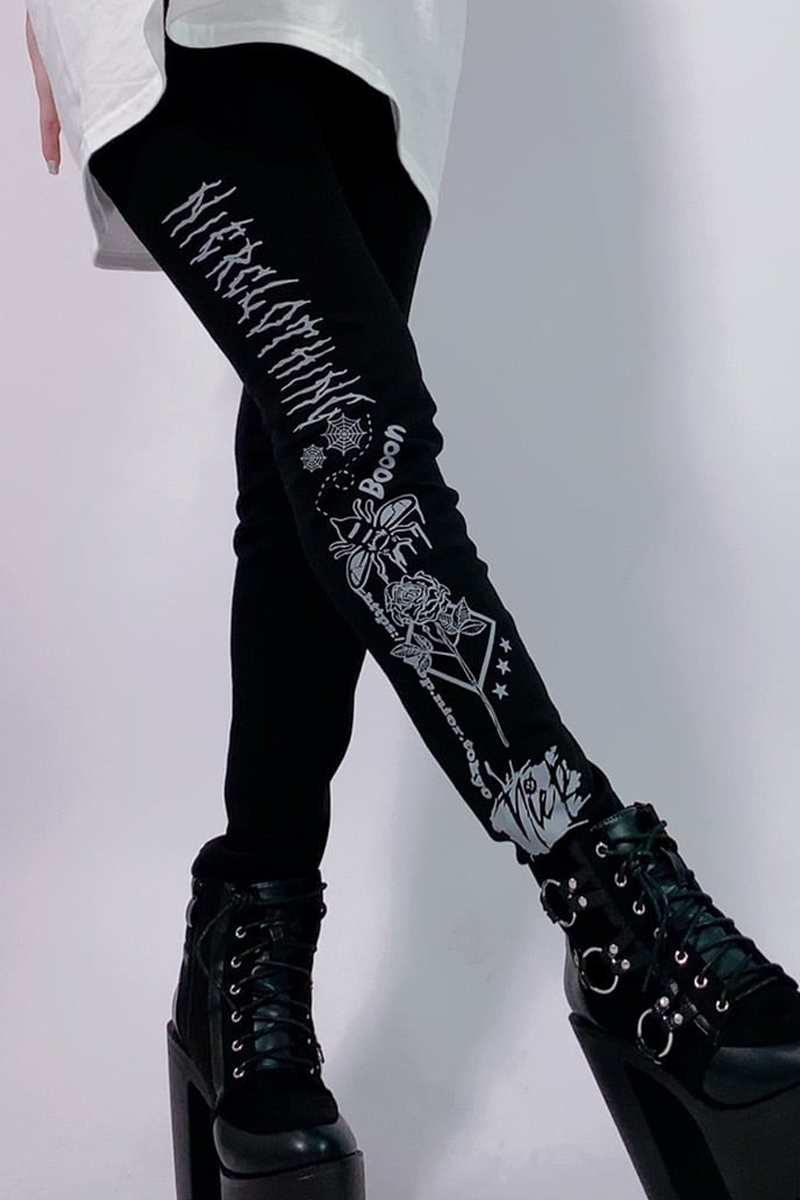 NieR (ニーア) WAIST RUBBER LOGO LEGGINGS PANTS