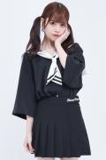 TRAVAS TOKYO【トラバストーキョー】Sailor collar H/S Shirts Black