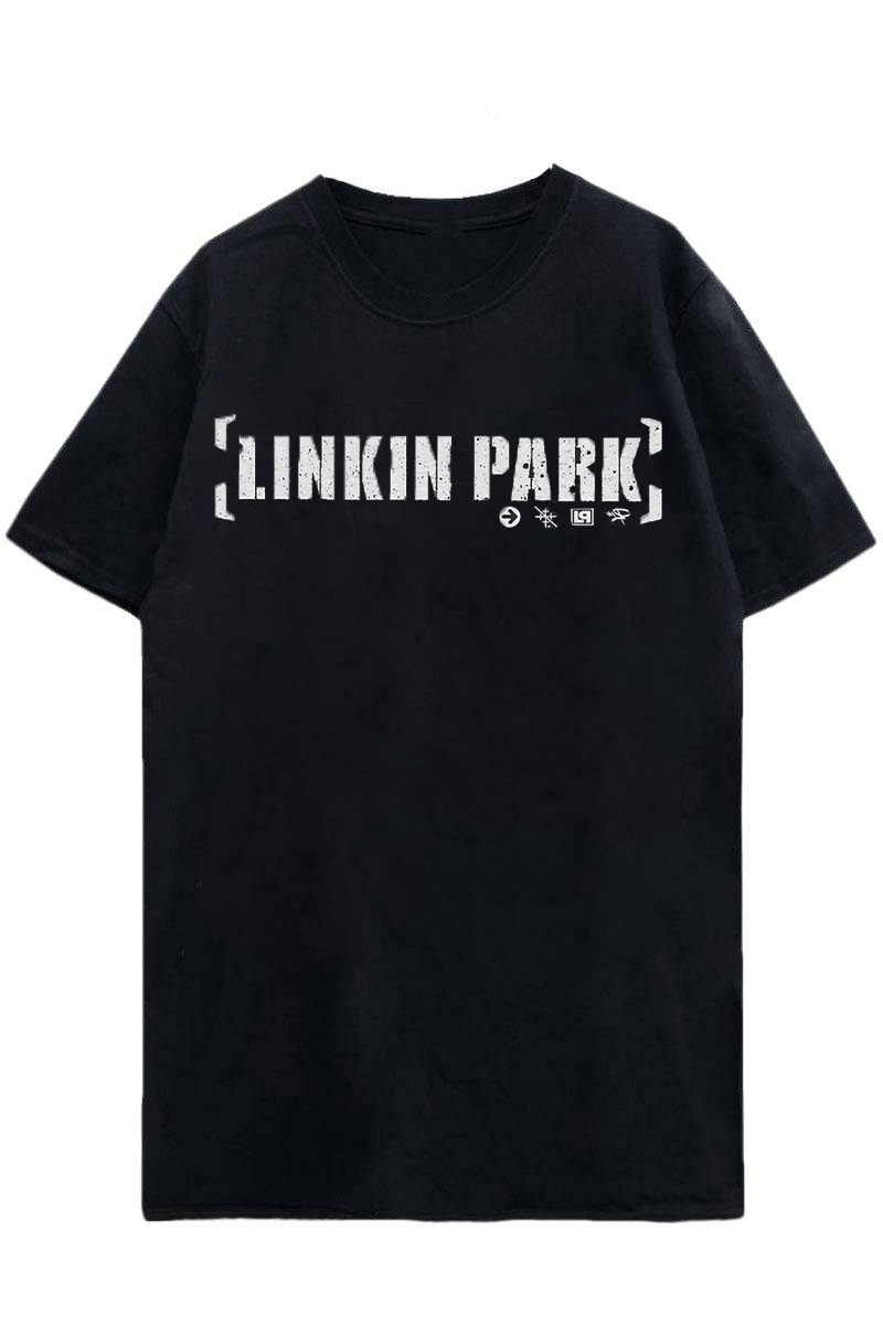 LINKIN PARK UNISEX T-SHIRT: BRACKET LOGO BLACK / ロック LINKIN PARK UNISEX T-SHIRT: BRACKET LOGO BLACK / ロック