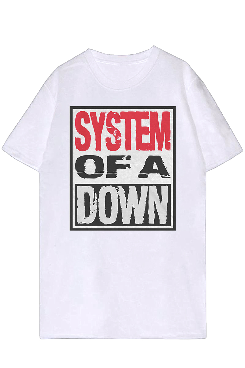 SYSTEM OF A DOWN UNISEX T-SHIRT: TRIPLE STACK BOX　