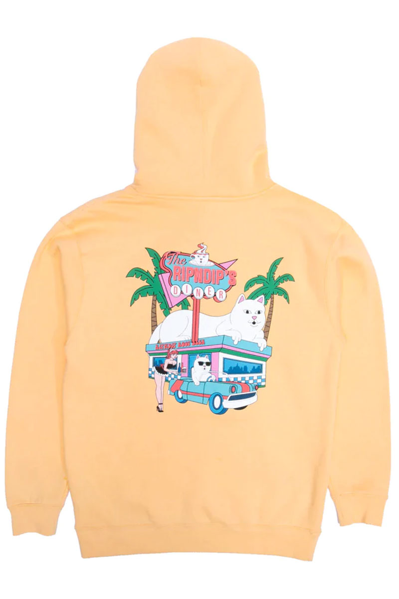 RIPNDIP (リップンディップ) Nerms Diner Hoodie (Peach)